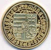 DN "Magyar aranypénzek utánveretben - II. Ulászló guldiner" aranyozott Ag emlékérem tanúsí...