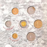 2004. 1Ft-100Ft (7xklf) forgalmi sor dísztokban, valamint 2004. 50Ft Cu-Ni "Magyarország az Eur...