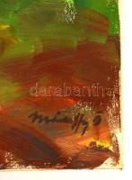 Márffy jelzéssel: Kompozíció. Olaj, vászon,  60×90 cm