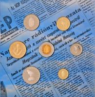2004. 1Ft-100Ft (7xklf) forgalmi sor dísztokban, valamint 2004. 50Ft Cu-Ni "Magyarország az Eur...