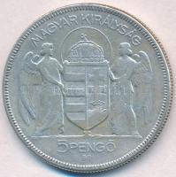 1930. 5P Ag "Horthy jobbra" T:3
Adamo P8