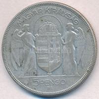 1930. 5P Ag "Horthy jobbra" T:3
Adamo P8