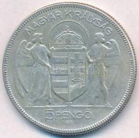 1930. 5P Ag "Horthy jobbra" T:3
Adamo P8