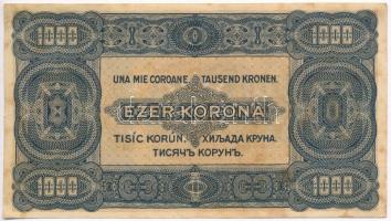 1923. 1000K nyomdahely jelölés nélkül T:II,II- fo