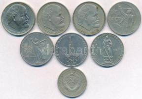 Szovjetunió 1964-1977. 1R (8x) T:1-,2
Soviet Union 1964-1977. 1 Rubles (8x) C:AU,XF