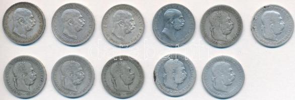 Ausztria 1893-1915. 1K Ag "Ferenc József" (11xklf) T:2-,3 patina
Austria 1893-1915. 1 Cor...