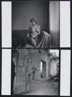 cca 1982 Korlátok nélkül, 13 db szolidan erotikus vintage negatívról készült mai nagyítás, 15x10 cm ...