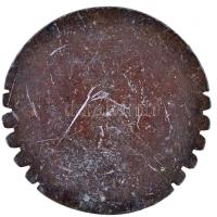 1958. "Gépipari hét III. 17-21. Sopron" fém plakett (88,5mm) T:2,2-