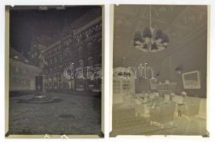 cca 1955 Budapest, négy különféle helyszínen, különféle témákról készült felvétel, 4 db vintage negatív Kotnyek Antal (1921-1990) fotóriporter hagyatékából, 9x12 cm