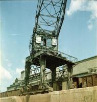 cca 1954 Budapest, a Csepeli Szabadkikötőben készített 10 db vintage negatív, Kotnyek Antal (1921-19...