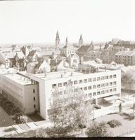 cca 1968 Kecskeméti utcák, házak, látképek, 13 db vintage negatív Medgyesi László hagyatékából, 6x6 ...