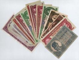 1919-1984. 14db-os vegyes korona, pengő és forint bankjegy tétel T:I-IV