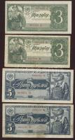 Szovjetunió 1938. 3R (2x) + 5R (2x) T:II