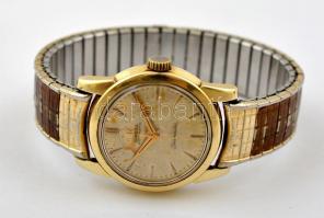 cca 1950 Omega Seemaster Automatic automata karóra, eredeti szíjjal, működő, jó állapotban, kissé fo...