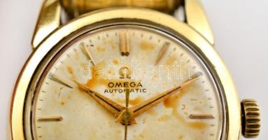 cca 1950 Omega Seemaster Automatic automata karóra, eredeti szíjjal, működő, jó állapotban, kissé fo...