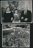 cca 1959 Tiszavölgyi József (1909-?) fotóriporter hagyatékából 21 db jelzett fotó, 11x7 cm és 13x18 ...