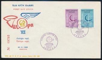 Europa CEPT set FDC, Europa CEPT sor FDC-n