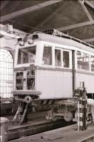 1982 Budapest, villamosok a remízben,  javító műhelyben, 38 db szabadon felhasználható vintage negat...