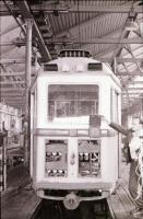 1982 Budapest, villamosok a remízben,  javító műhelyben, 38 db szabadon felhasználható vintage negat...