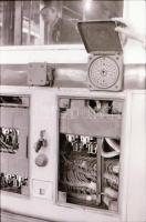 1982 Budapest, villamosok a remízben,  javító műhelyben, 38 db szabadon felhasználható vintage negat...