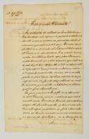 1873 Jacob Bologa, az Astra kulurális egyesület elnöke által aláírt levél / 1873 Letter of the Astra Romanian culutral associatiation, signed by Jacob Bologa