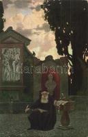 50 db RÉGI megíratlan motívumlap, művészlapok / 50 pre-1945 unused motive cards, art postcards