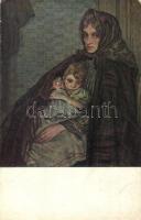 50 db RÉGI főleg megíratlan motívumlap, művészlapok / 50 pre-1945 mostly unused motive cards, art po...