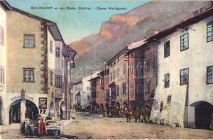 Egna, Neumarkt an der Etsch (Südtirol); Obere Marktgasse, Trafik. Franz Holzknecht / market street,