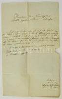 1833 Maross György csanádi kanonok, 1848-as dicstelen szereplő részére írt levél a becskereki plébánostól