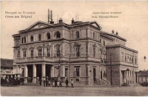 Belgrade, Serbian National Theatre, tram. Salomon J. Kohen