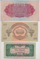 1944. "A Vöröshadsereg Parancsnoksága" 2P + 5P (2x) eltérő szín + 10P + 100P + 1000P resta...