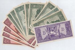 1946. 1.000.000.000P (5x) benne két sorszámkövető pár + 1946. 100.000.000MP (15x) + 1946. 10.000.000...