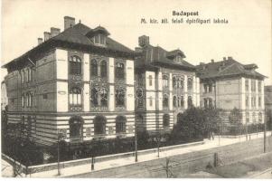 Budapest XIV. M. kir. áll. felső építőipari iskola, Thököly út 74. kiadja Kunststädter Vilmos 670.