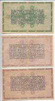 1946. 10.000AP-10.000.000AP (8x) mind vízjeles papíron, a 2db 500.000AP névérték elcsúszott elő- és ...