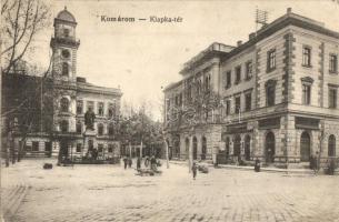 Komárom, Komárnó; Klapka tér és szobor, gyógyszertár / square, pharmacy (enyhén ázott / slightly wet damage)