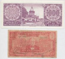 Paraguay 1943. 10G + 2002. 1000G T:I,III-
Paraguay 1943. 10 Guaraníes + 2002. 1000 Guaraníes T:UNC,...