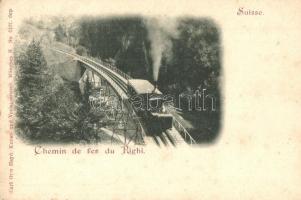 Rigi, Chemin de fer / funicular, rack railway, locomotive (fl)