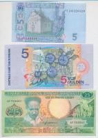 7db-os vegyes külföldi bankjegy tétel, közte Suriname, Brazília, Németország / Weimari Köztársaság, ...