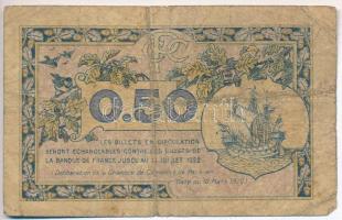 Franciaország / Párizs 1922. "Párizsi Kereskedelmi Kamara"  50c szükségpénz T:III-
France...