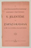 1908 Az ungvári Unió könyvnyomda éves jelentése 8p.