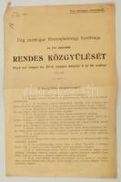 1901 Az Ung vármegye éves közgyűlésének programja 4 p.