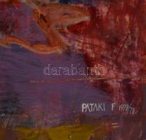 Pataki Ferenc (1941-): Nyitány. Olaj, farost, jelzett, 60×80 cm