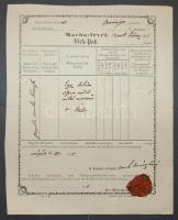 1868 Marhalevél "Szabad st király mezőváros Baranya"