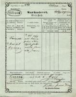 1868 Marhalevél "Varasd"
