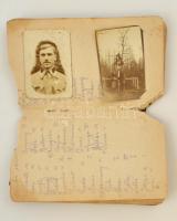 1916 I. Világháborús fotónapló 35 db 4x6 cm-es fényképpel a frontról és mögötte az elétről