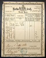 1868 Marhalevél "Klek"