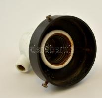 Régi porcelán foglalat, m:6 cm