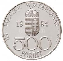 1992. 10.000Ft Au "Károly Róbert" (6,99g/0.986) + 1994. 500Ft Ag "Integráció az EU-ba...