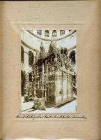 cca 1890 Jeruzsálem Szent Sír kápolna Fotó 12x18 cm kartonlapon