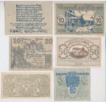 Ausztria 1920. 10h-80h 10db klf szükségpénz, közte Schönau és Wilhering T:I-,II
Austria 1920. 10 He...